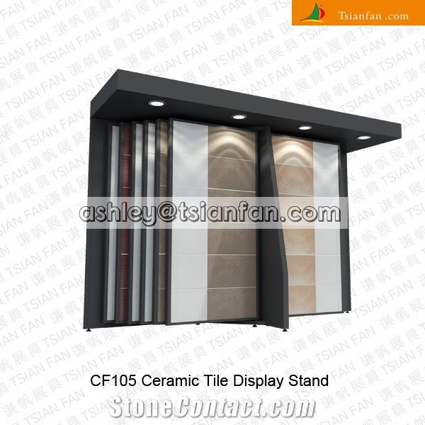 Page Turning Display Rack Stand For Tiles -Cf105