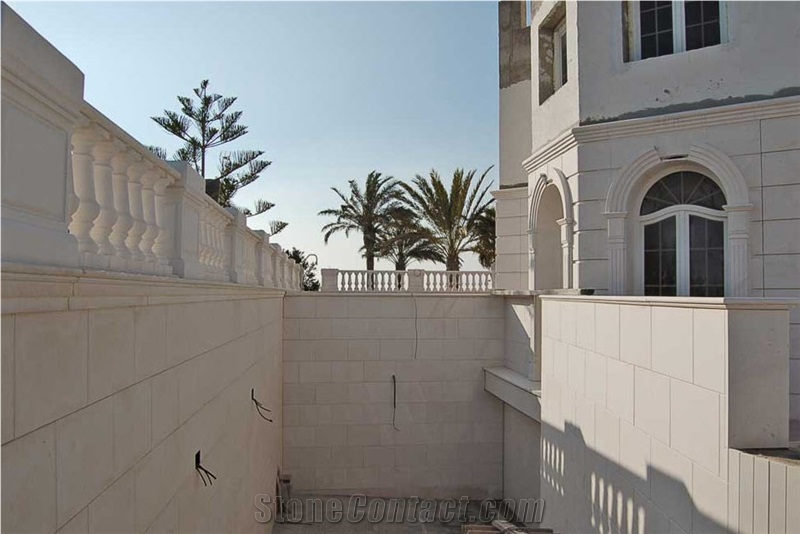 Crema Beida Limestone Balustrades