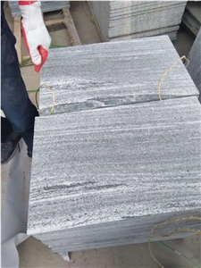 G302 Landscape Dark Grey Wave Granite Tiles, China Grey Granite