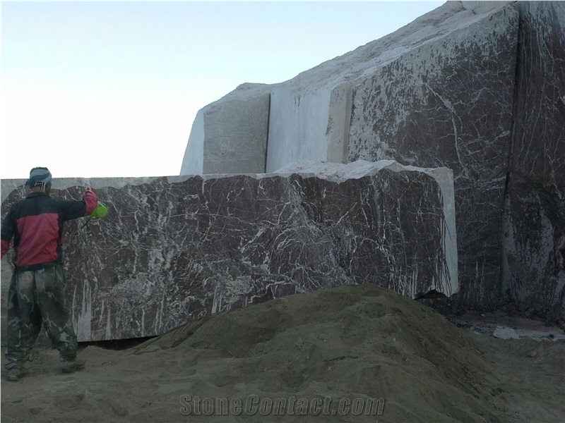 Rosso Levanto Marble, Iran Red Marble Block