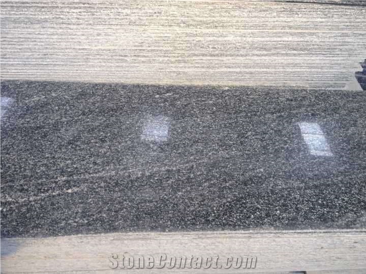 Snow Grey Granite Polishing , China Virginia Mist Granite Tiles