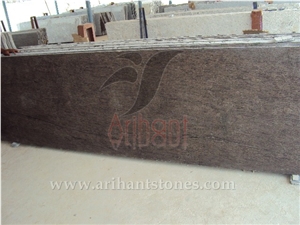 Ashoka Brown Granite Slabs, Polished Brown Floor Tiles