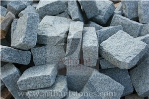 Green Granite Cobbles, Pavers, Cobble Stone, Floor Covering