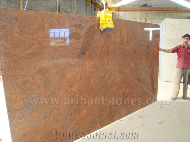 Red Multy Granite Slabs