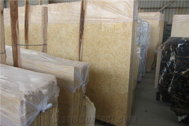 Giallo Atlantide Marble Slabs Tiles, Egypt Yellow Marble Panel Villa Interior Wall Cladding,Hotel Floor Covering Skirting for Pattern-Gofar