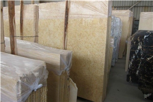 Giallo Atlantide Marble Slabs Tiles, Egypt Yellow Marble Panel Villa Interior Wall Cladding,Hotel Floor Covering Skirting for Pattern-Gofar