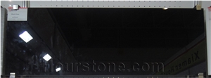 Black Glass Artificial Stone Crystalized Black