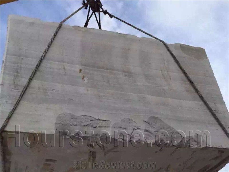 Chinese Light Blue Serpeggiante Marble, Danube Grey, China Blue Wooden Grain Marble, Blocks