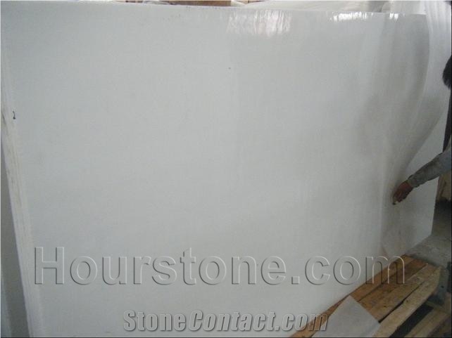 White Crystallized Glass Slab,Cut to Size,Building