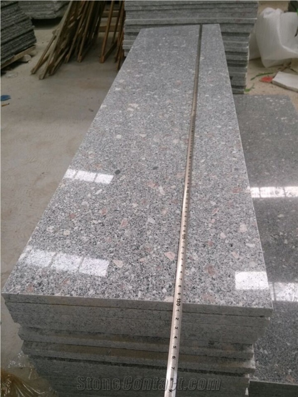 China Grey Granite Stairs & Steps, Stair Riser, Stair Treads