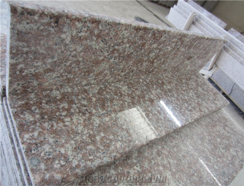 China Grey Granite Stairs & Steps, Stair Riser, Stair Treads