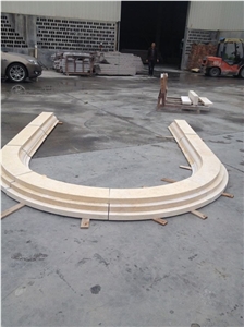 Cream Marfil Marble Window Sills & Door, Beautiful Beige Marble Stone Door Frame for Lobby