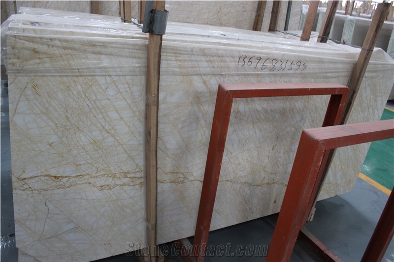 New Product Golden Spider Marble Slab/Tile, Greece Yellow Marble