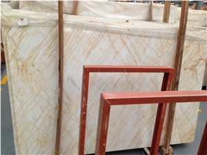 New Product Golden Spider Marble Slab/Tile, Greece Yellow Marble
