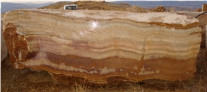 Sivas Pink Onyx Blocks Turkey