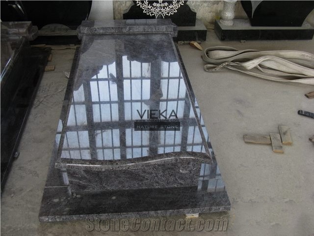 Bahama blue paradiso Granite Tombstone & Monument,Memorials，Gravestone & Headstone export to poland