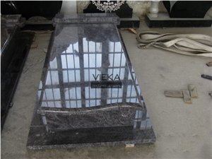Bahama blue paradiso Granite Tombstone & Monument,Memorials，Gravestone & Headstone export to poland