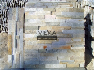 Beige Yellow Slate Mix P014b-1 Culture Stone/Wall Panel Ledge Stone/Veneer/Stacked Stone for Wall Cladding 60x15cm Retangle Beige Yellow Slate Mix P014b-1 Culture Stone/Wall Panel Ledge Stone/Veneer/Stacked Stone for Wall Cladding 60x15cm Retangle