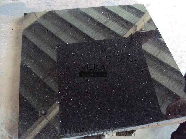Black Galaxy Indian Granite Flamed Polished Tile & Slab for Windowsill,Stair,Cut-To-Size Stone countertop monument exterior interior Wall Floor Covering China Black Star Gold Nero Star Galaxi