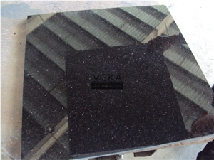 Black Galaxy Indian Granite Flamed Polished Tile & Slab for Windowsill,Stair,Cut-To-Size Stone countertop monument exterior interior Wall Floor Covering China Black Star Gold Nero Star Galaxi