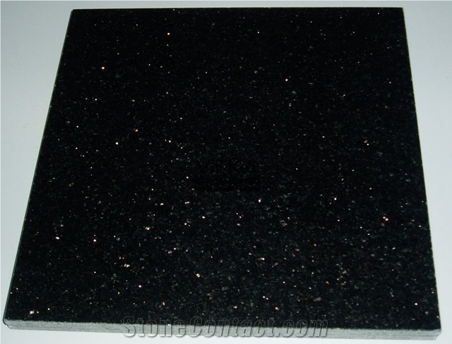 Black Galaxy Indian Granite Flamed Polished Tile & Slab for Windowsill,Stair,Cut-To-Size Stone countertop monument exterior interior Wall Floor Covering China Black Star Gold Nero Star Galaxi
