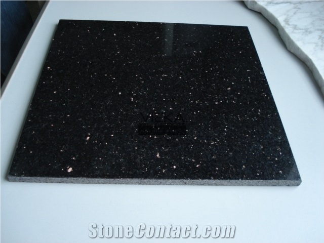 Black Galaxy Indian Granite Flamed Polished Tile & Slab for Windowsill,Stair,Cut-To-Size Stone countertop monument exterior interior Wall Floor Covering China Black Star Gold Nero Star Galaxi