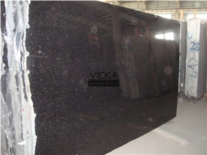 Black Galaxy Indian Granite Flamed Polished Tile & Slab for Windowsill,Stair,Cut-To-Size Stone countertop monument exterior interior Wall Floor Covering China Black Star Gold Nero Star Galaxi