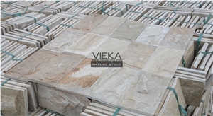 China Beige Slate Mushroom Wall Cladding