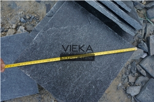 China Black Quartzite for Wall Cladding and Floor Tile
