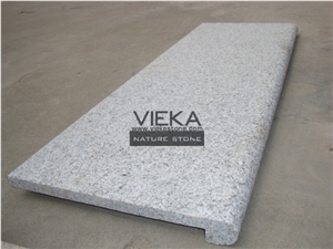 G603 Granite Steps & Stair Treads Riser Polished and Flamed