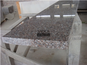 G635 Granite,China Pink Anxi Red Granite Steps & Stair Riser Polished