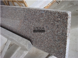 G635 Granite,China Pink Anxi Red Granite Steps & Stair Riser Polished