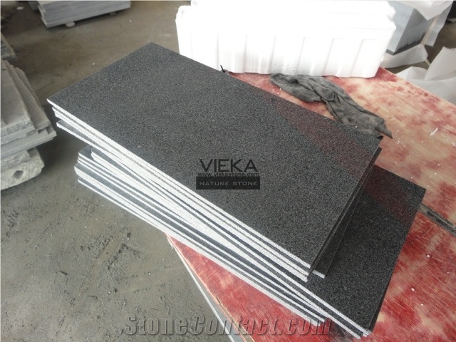 G654 Granite Flamed Polished Tile & Slab for Windowsill,Stair,Cut-To-Size Stone China Wall Floor Covering Sesame Black China impala Padang Black pingnan zhima hei china nero new impala dark grey
