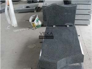 G654 Granite Tombstone & Monument,China Black Granite Gravestone & Headstone Sesame Black China Impala Padang Black Pingnan Zhima Hei China Nero New Impala Dark Grey for Middle East Market