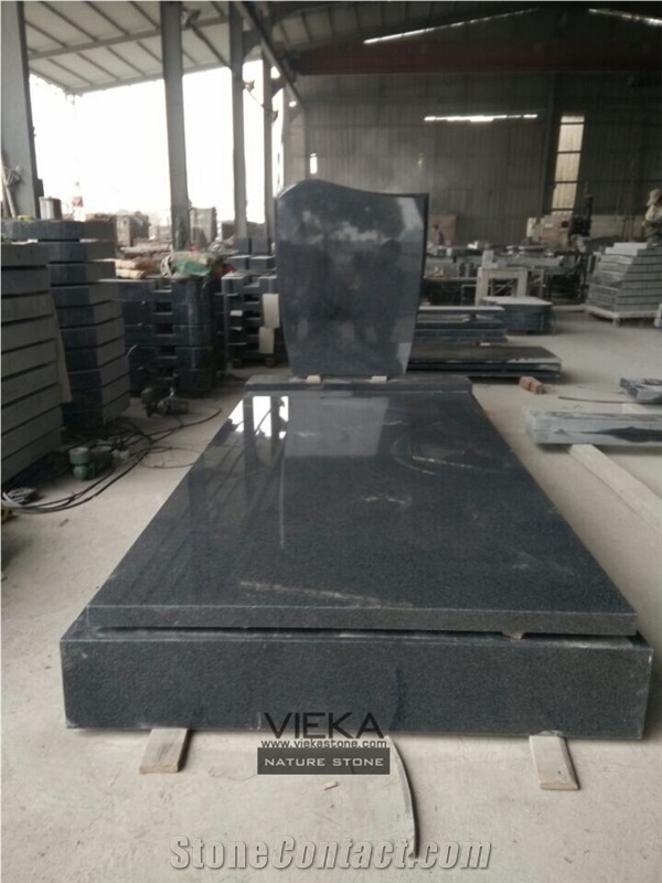 G654 Granite Tombstone & Monument,China Black Granite Gravestone & Headstone Sesame Black China Impala Padang Black Pingnan Zhima Hei China Nero New Impala Dark Grey