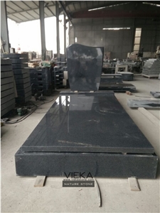 G654 Granite Tombstone & Monument,China Black Granite Gravestone & Headstone Sesame Black China Impala Padang Black Pingnan Zhima Hei China Nero New Impala Dark Grey