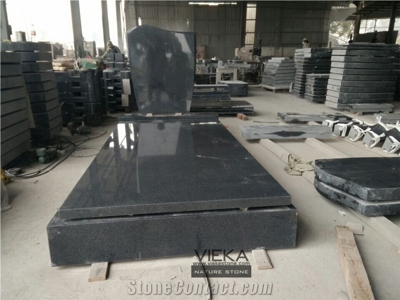G654 Granite Tombstone & Monument,China Black Granite Gravestone & Headstone Sesame Black China Impala Padang Black Pingnan Zhima Hei China Nero New Impala Dark Grey