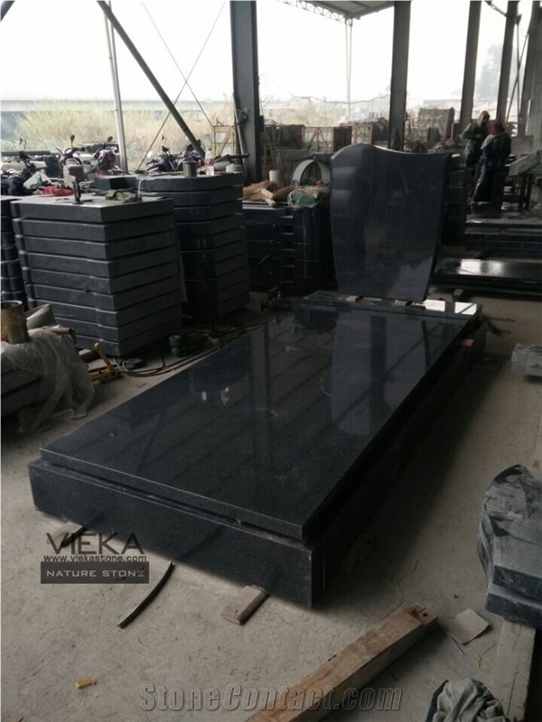 G654 Granite Tombstone & Monument,China Black Granite Gravestone & Headstone Sesame Black China Impala Padang Black Pingnan Zhima Hei China Nero New Impala Dark Grey