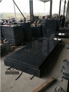 G654 Granite Tombstone & Monument,China Black Granite Gravestone & Headstone Sesame Black China Impala Padang Black Pingnan Zhima Hei China Nero New Impala Dark Grey