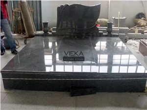 G654 Granite Tombstone & Monument,China Black Granite Gravestone & Headstone Sesame Black China Impala Padang Black Pingnan Zhima Hei China Nero New Impala Dark Grey