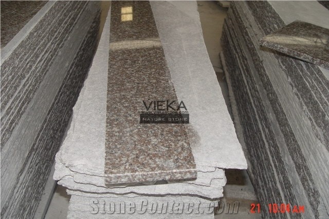 G664 Granite Stair & Step Riser Treads Polished