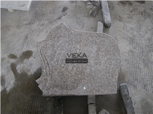 G664 Granite Tombstone & Monument,Memorials,Gravestone & cross Headstone Poland style China Luna Pearl luoyuan red Ruby Red Vibrant Rose Violet Purple Pearl Poland Style