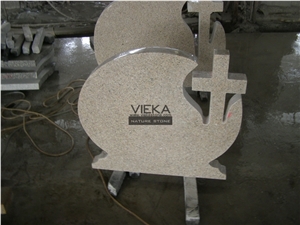G664 Granite Tombstone & Monument,Memorials,Gravestone & cross Headstone Poland style China Luna Pearl luoyuan red Ruby Red Vibrant Rose Violet Purple Pearl Poland Style Cross