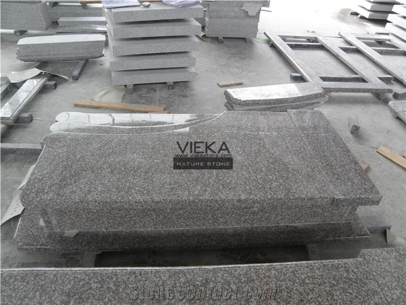 G664 Granite Tombstone & Monument,Memorials,Gravestone & Headstone Export to Poland wave cover plate