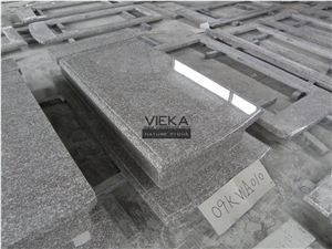 G664 Granite Tombstone & Monument,Memorials,Gravestone & Headstone Poland style China Luna Pearl luoyuan red Ruby Red Vibrant Rose Violet Purple Pearl Cover plate Poland