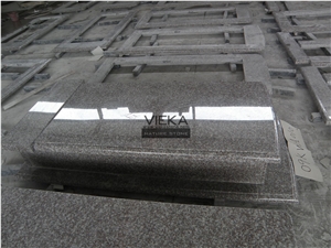 G664 Granite Tombstone & Monument,Memorials,Gravestone & Headstone Poland style China Luna Pearl luoyuan red Ruby Red Vibrant Rose Violet Purple Pearl Cover plate Poland