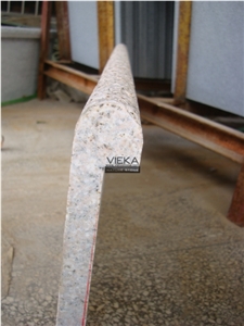 G682 Granite Top Material Step & Stair Treads Riser Polished and Flamed