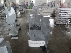 Green Granite Cross Tombstone & Monument,Memorials,Gravestone & cross Headstone Romania style