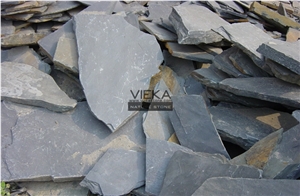 Irregular Random Flagstone Paving Stone Landscape Black slate