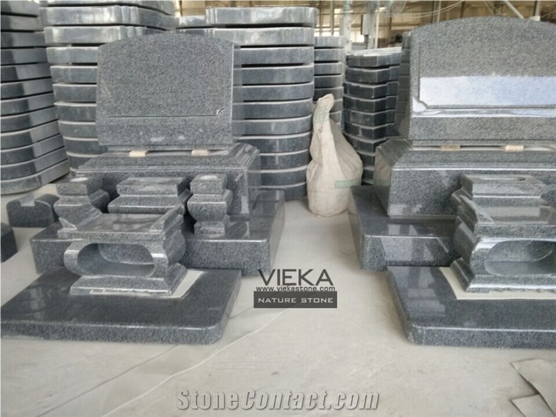 Japanese Style G654 Granite Tombstone & Monument,Memorial Products,China Black Granite Gravestone & Headstone
